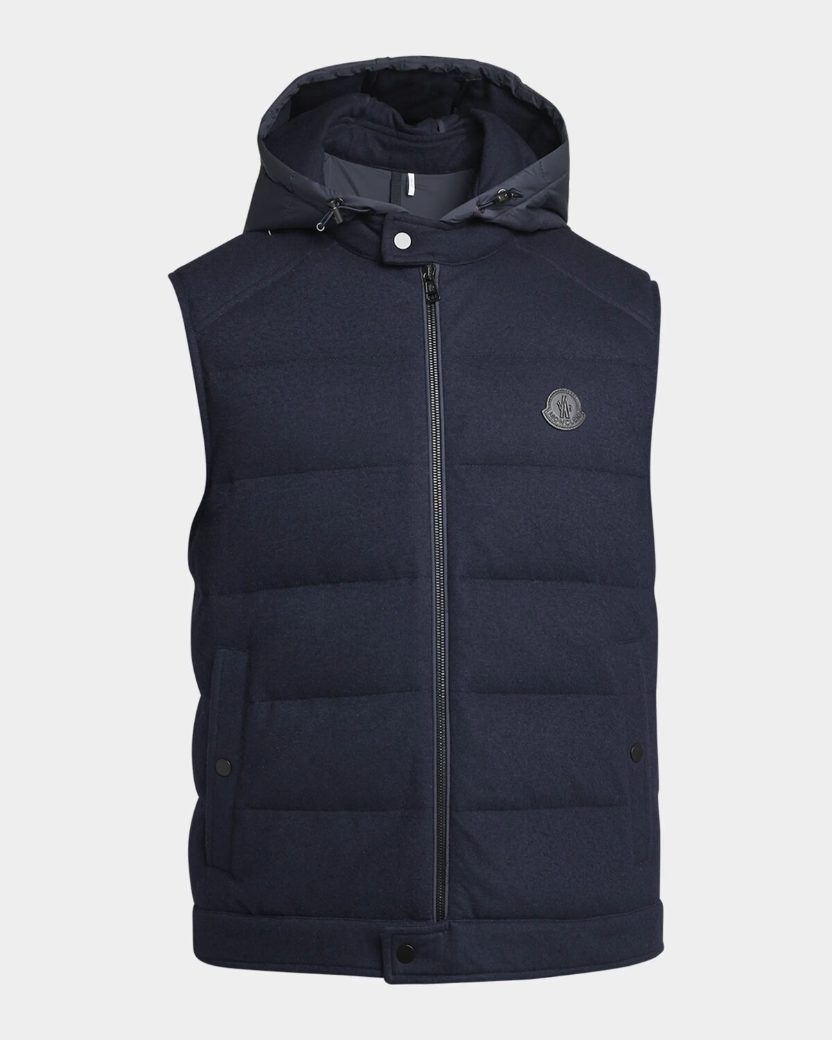 

Мужской кашемировый пуховый жилет Rezila Moncler, темно-синий