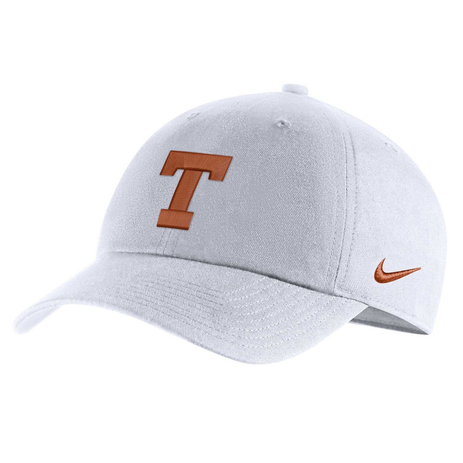 

Мужская белая регулируемая кепка с логотипом Nike Texas Longhorns Heritage86