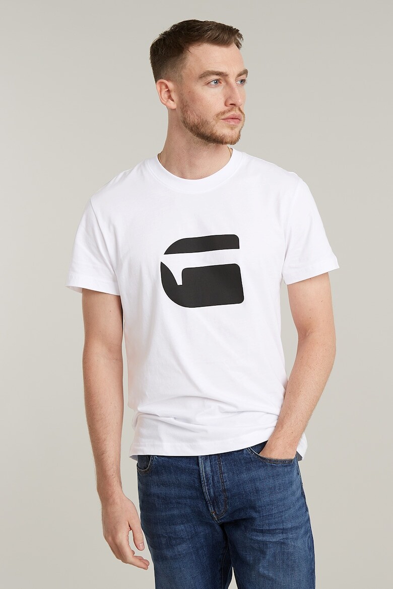 

Футболка Burger из органического хлопка с логотипом G-Star Raw, белый