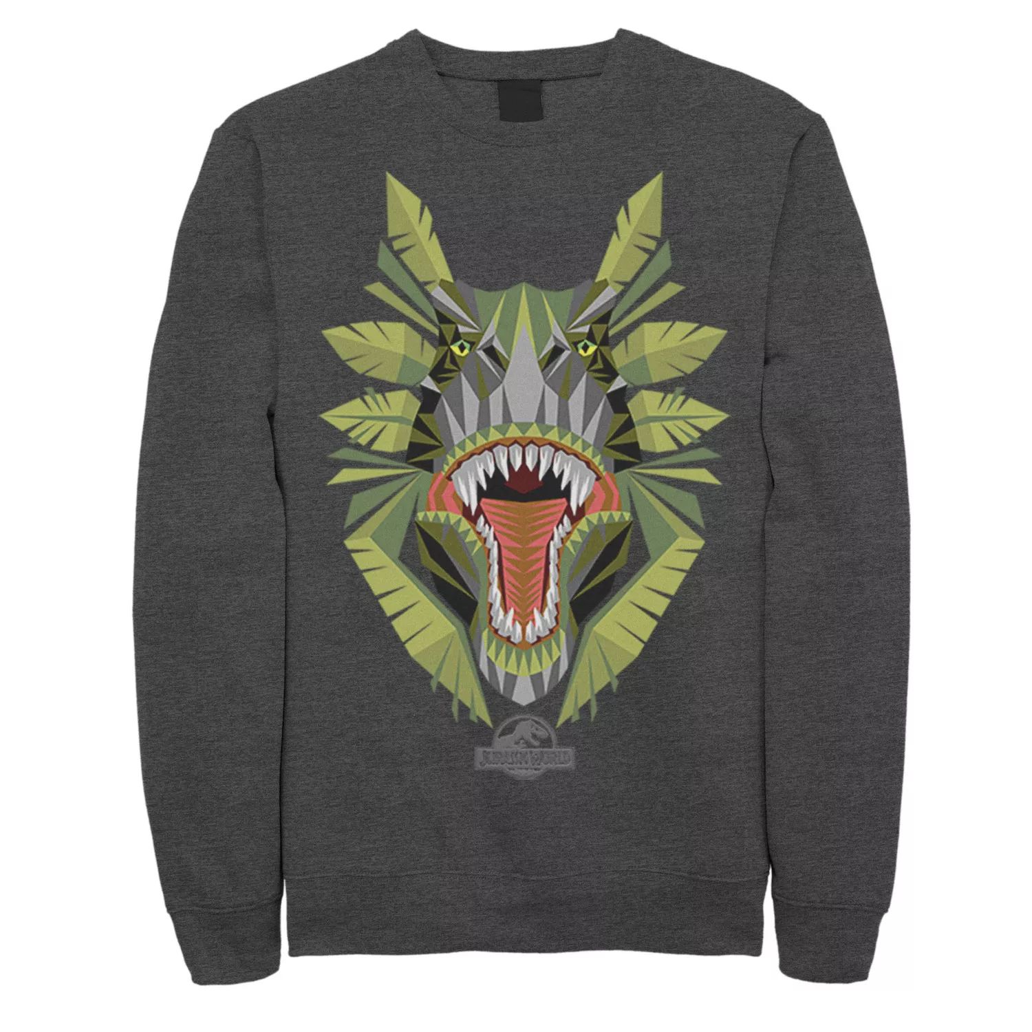 Мужской флисовый пуловер Jurassic World Tikisaur Leaf Face Roar Licensed Character