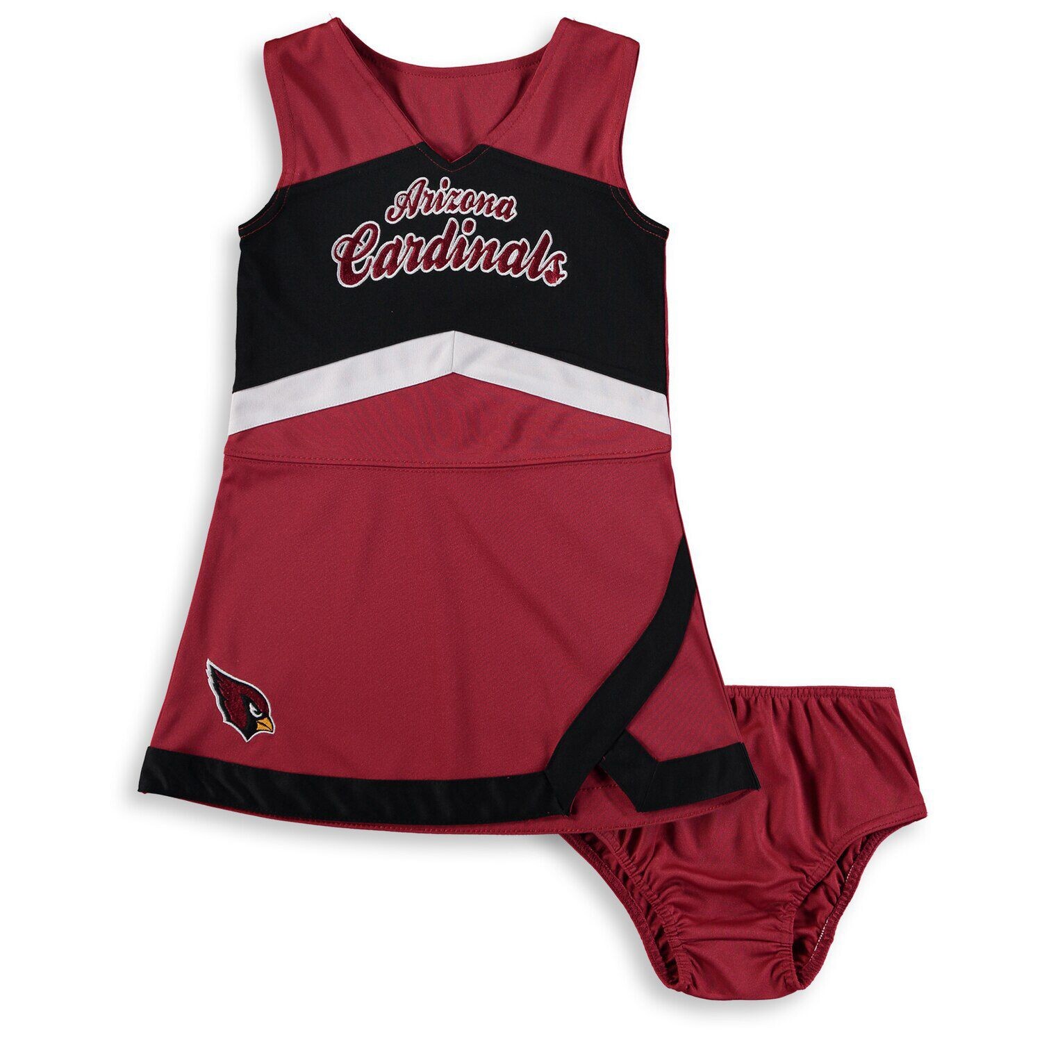 

Платье-джемпер для девочек Infant Cardinal/черное Arizona Cardinals Cheer Captain Outerstuff