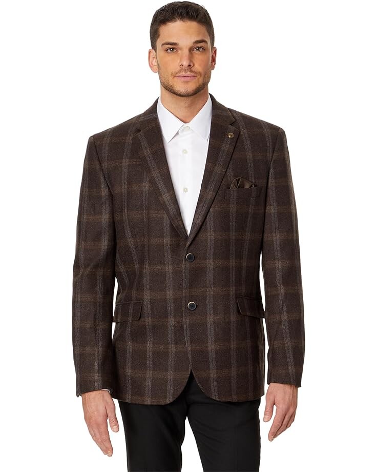 

Блейзер Johnston & Murphy Wool Bib, коричневый