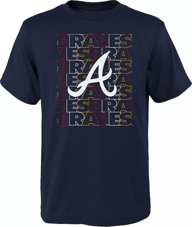 

Outerstuff Одежда команды MLB Youth Atlanta Braves Темно-синяя футболка Letterman