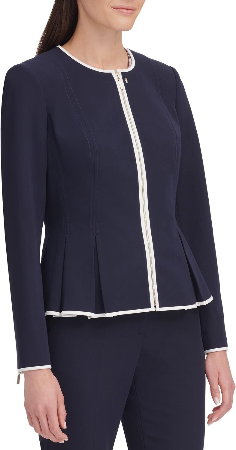

Блейзер с баской Tommy Hilfiger, цвет Midnight/Ivory