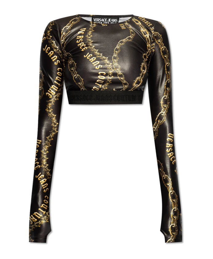 

Топ с логотипом Versace Jeans Couture, мультиколор