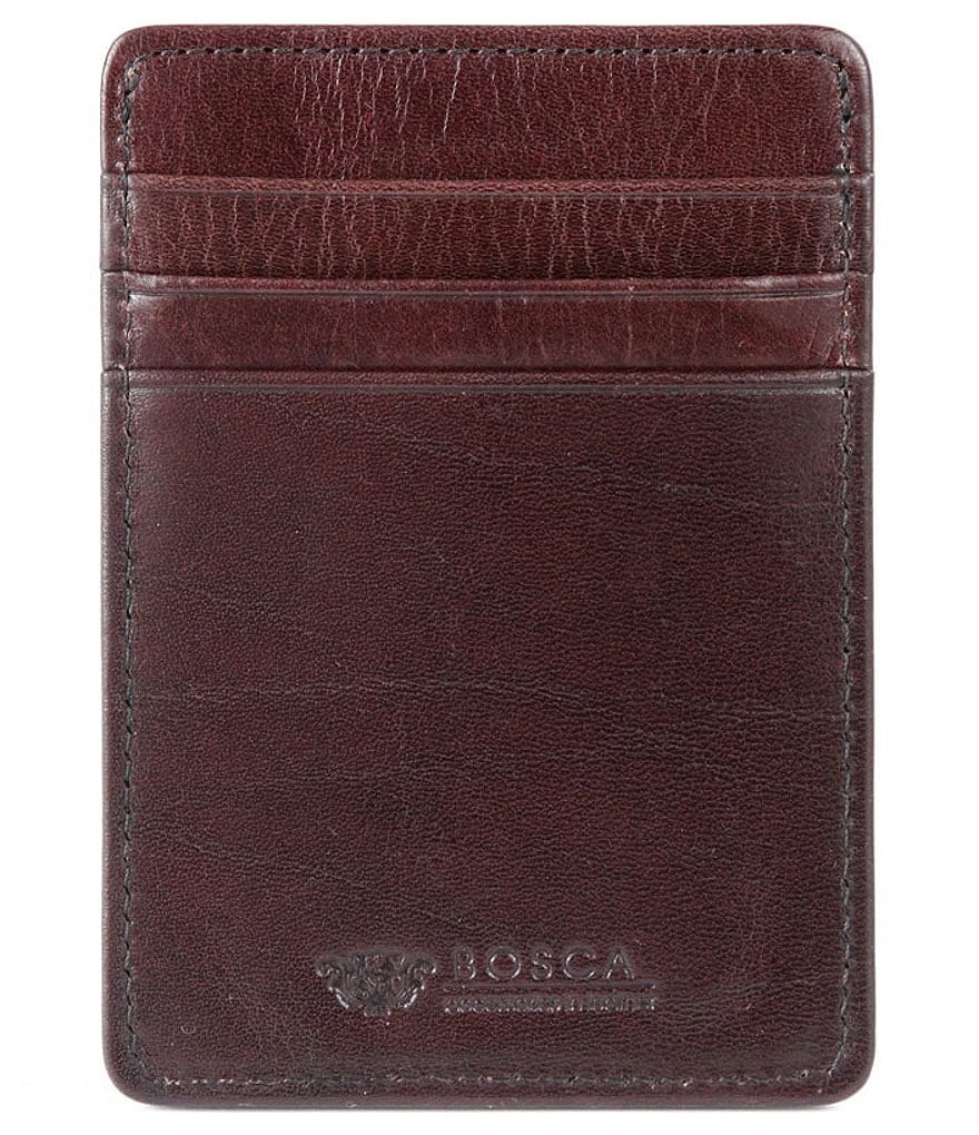 Кошелек Bosca Deluxe с передним карманом, коричневый