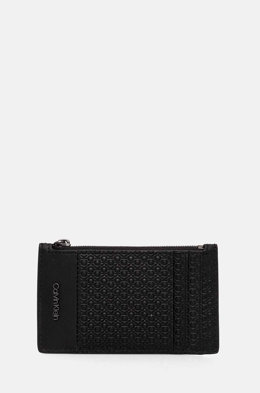 

Кожаный кошелек Calvin Klein, черный