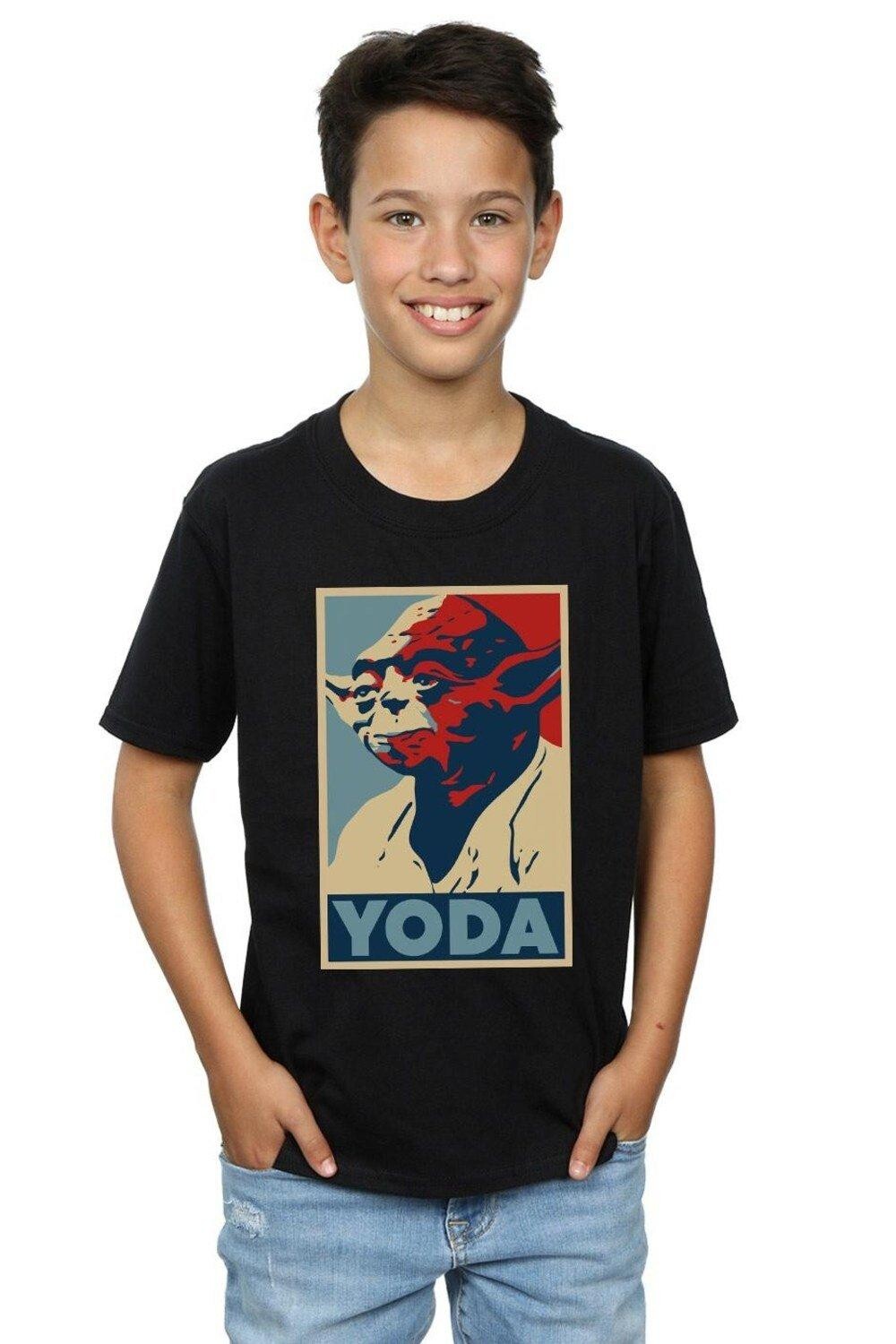 

Футболка с плакатом «Йода» Star Wars, черный