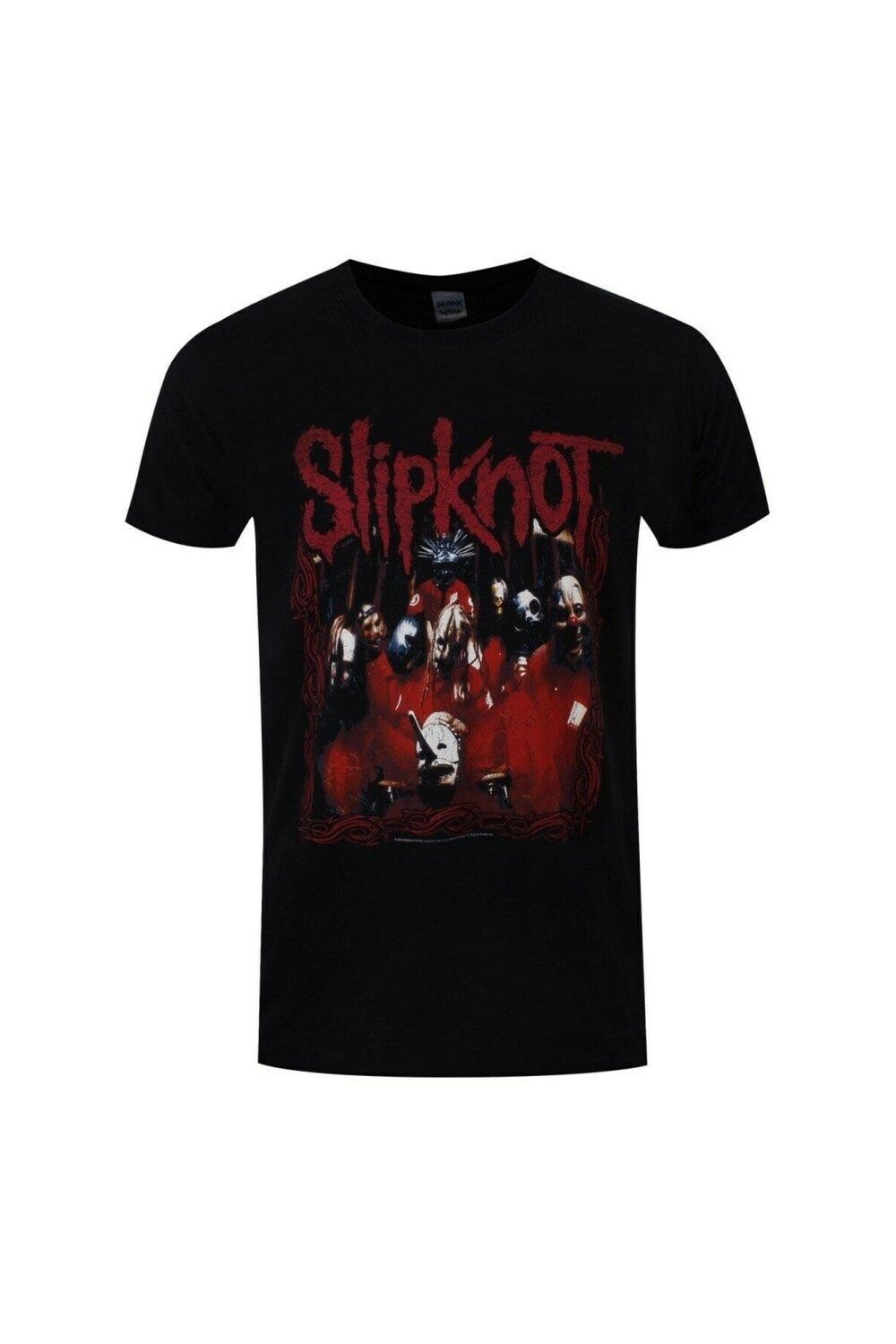 

Футболка с полосой в рамке Slipknot, черный