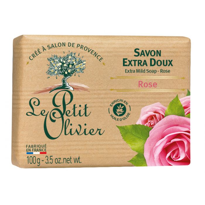 цена Мыло Pastilla Jabón Rosas Le Petit Olivier, 100 gr