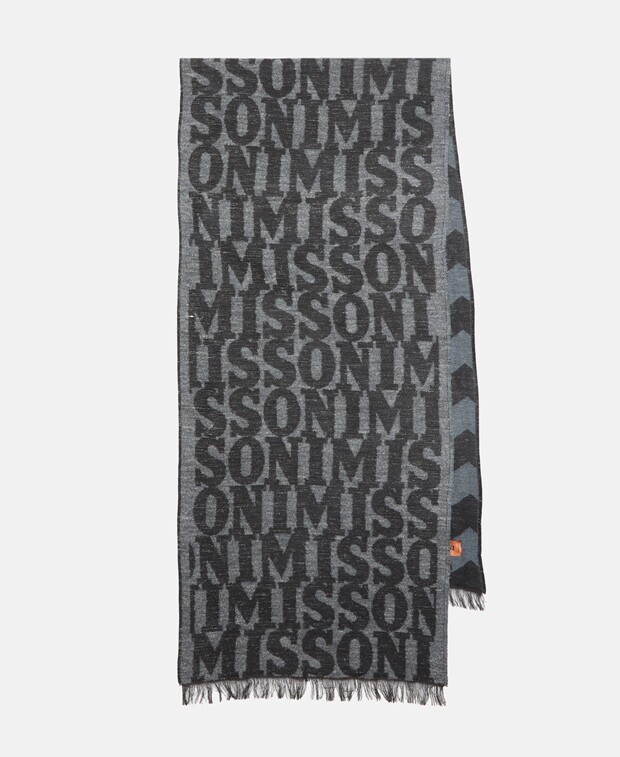 

Шерстяной шарф Missoni, цвет Caviar Black