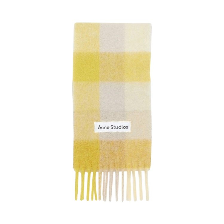 

Шарф Acne Studios Scarf, цвет Beige/Yellow