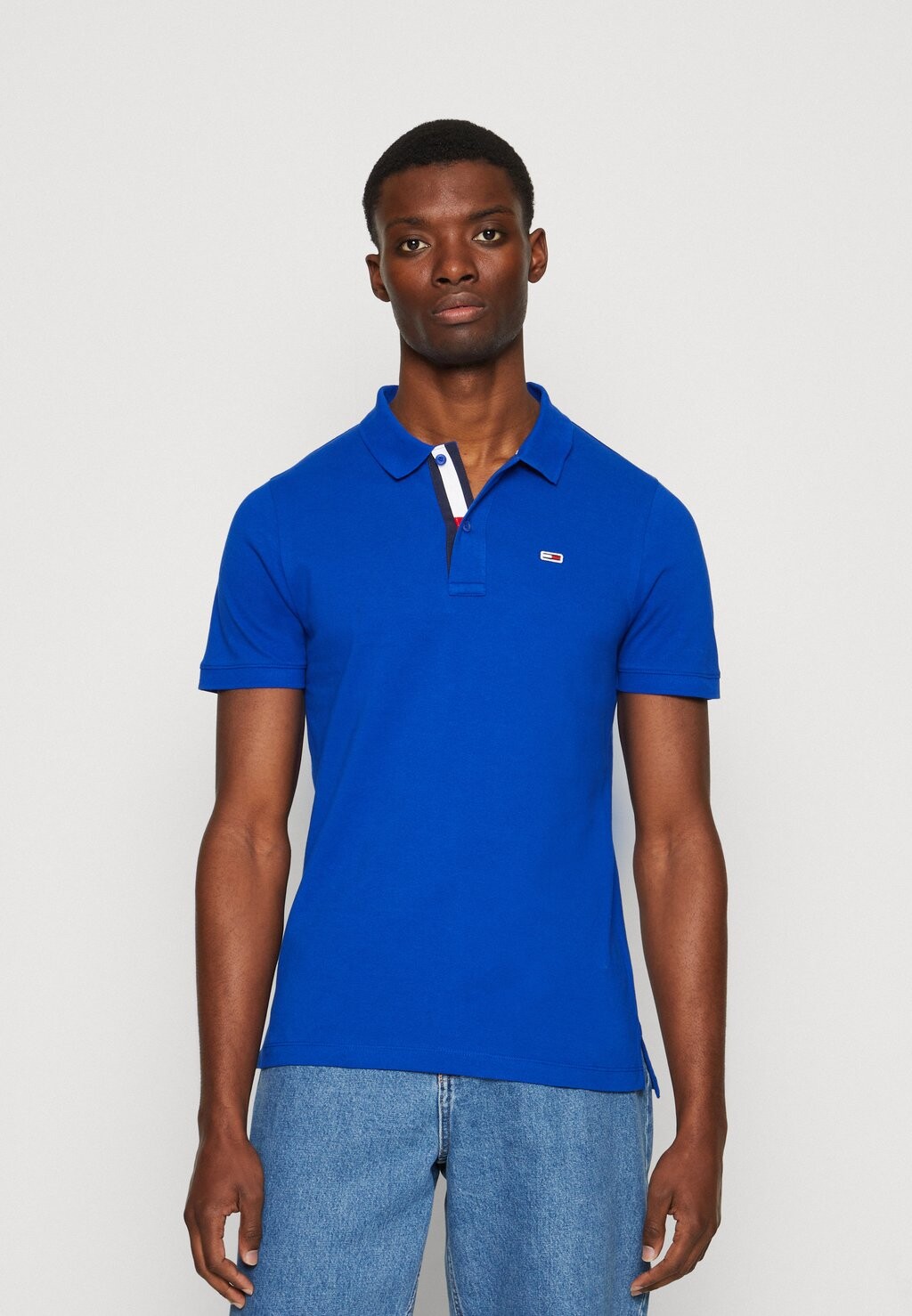 

Рубашка-поло SLIM PLACKET Tommy Jeans, ультра синий