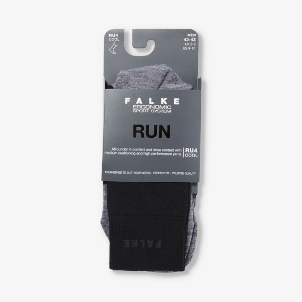 Трикотажные носки до середины икры RU4 Cool Run с абстрактным узором Falke Ergonomic Sport System, черный