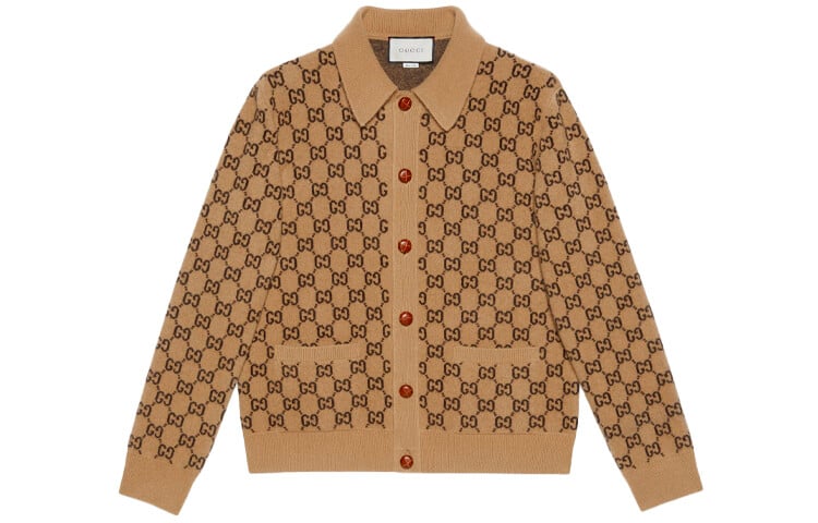 

Кашемировый свитер мужской верблюжий Gucci, коричневый