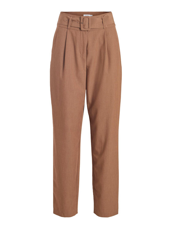 Тканевые брюки стандартного кроя Vila, коричневый