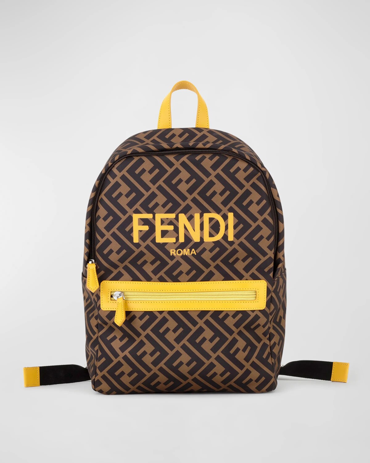 

Детский рюкзак FF с логотипом Fendi, коричневый