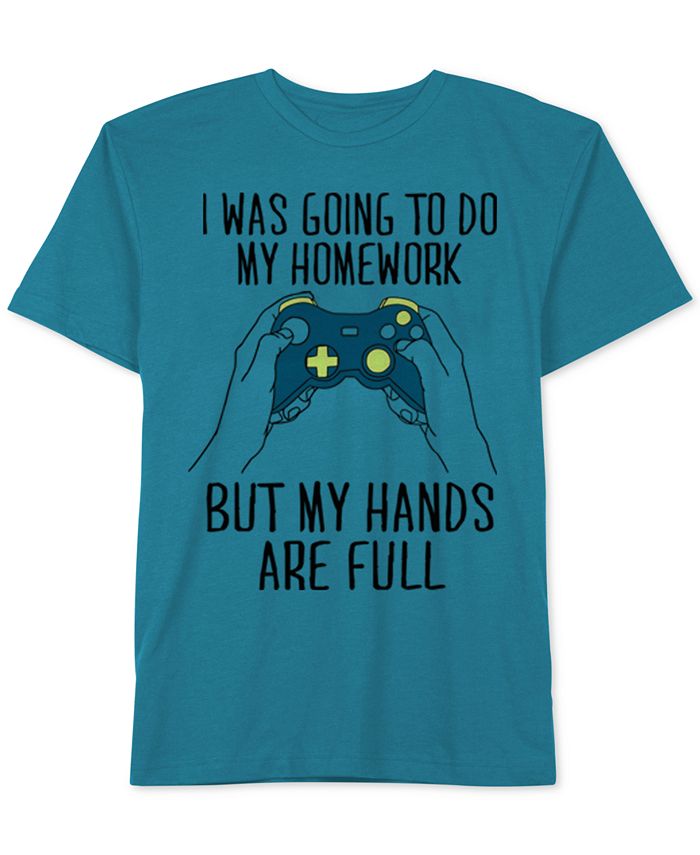 Хлопковая футболка с графическим принтом Jem Video Games, Big Boys Hybrid, синий