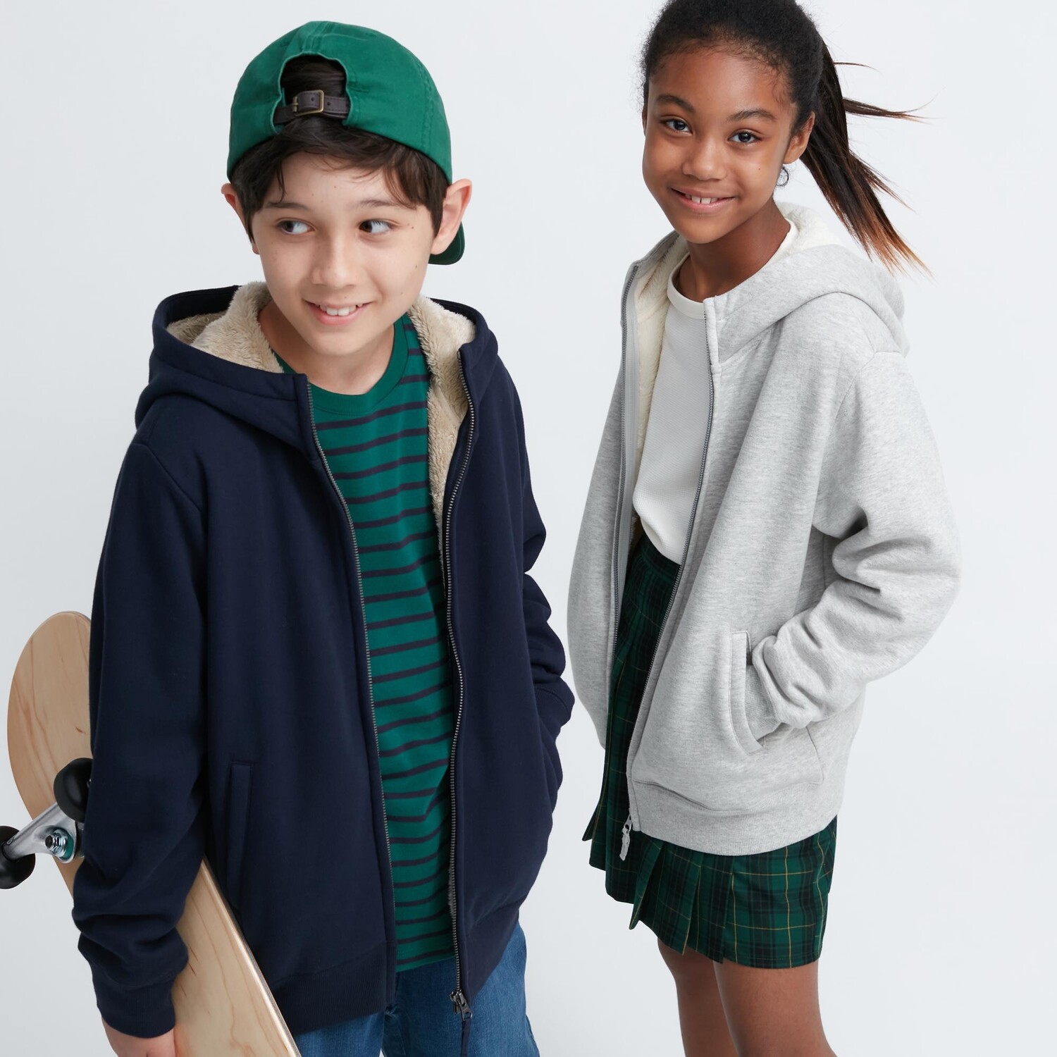 

Толстовка с молнией Uniqlo Kids, темно-синий