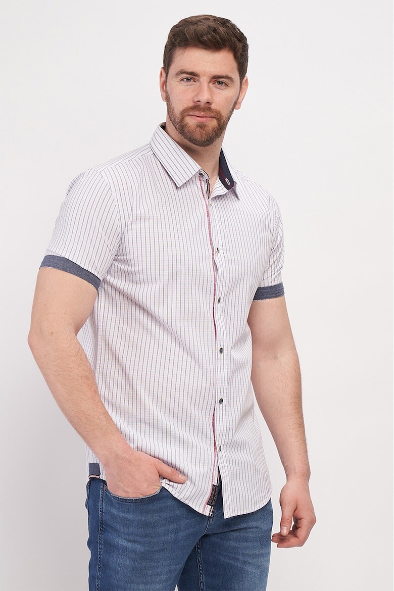 

Хлопковая рубашка с короткими рукавами Lee Cooper, белый