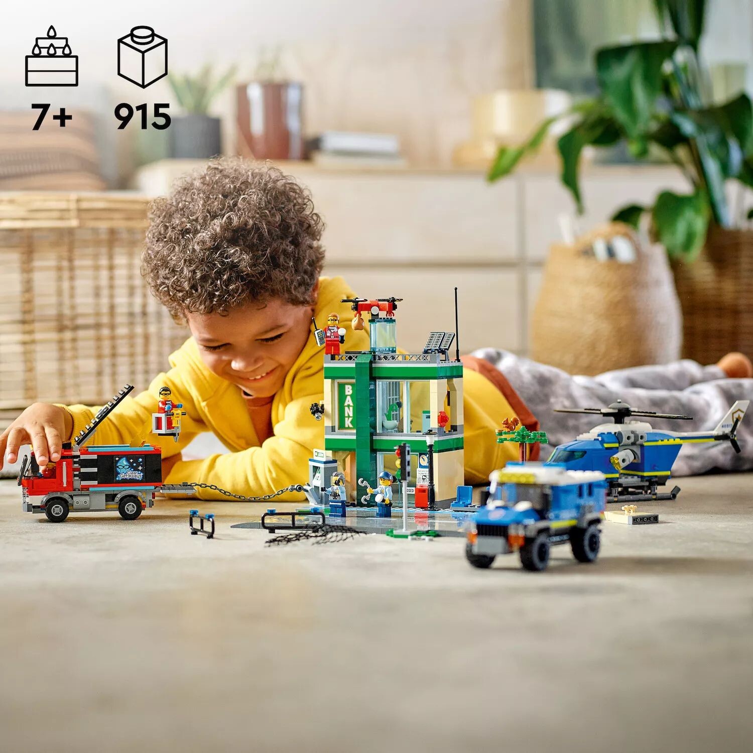 

LEGO City: Полицейская погоня в банке (60317), конструктор (915 деталей) LEGO