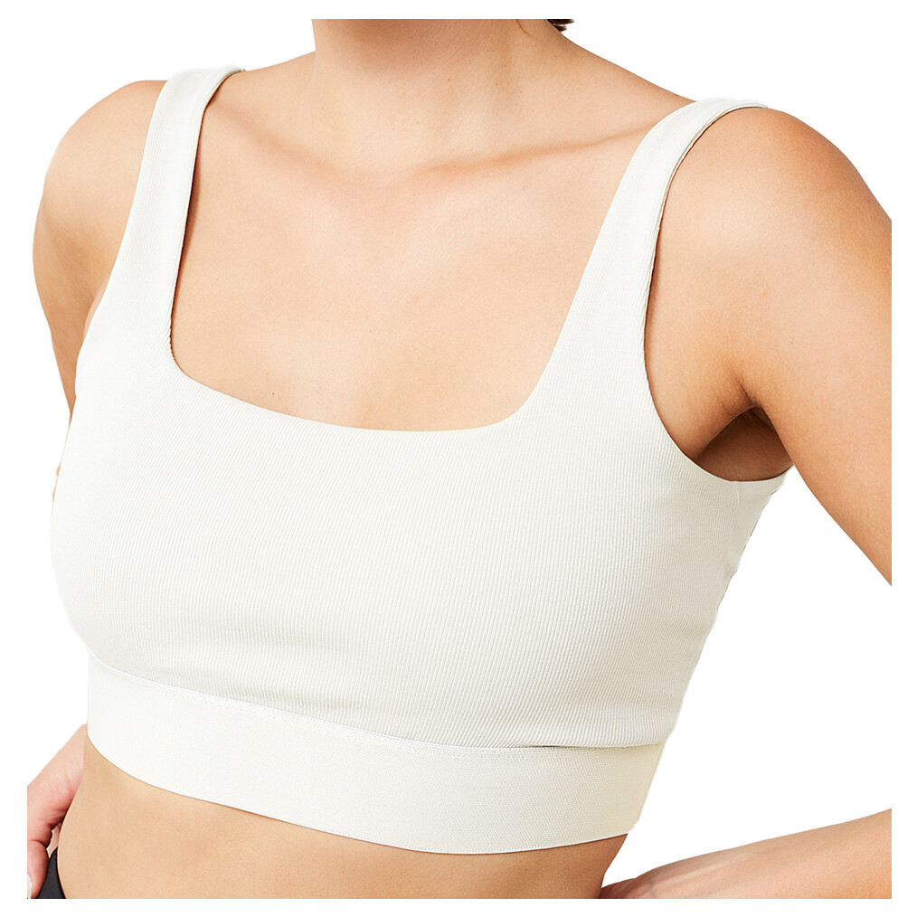 

Спортивный бюстгальтер Mandala Women's Ribbed Sport Bra, белый
