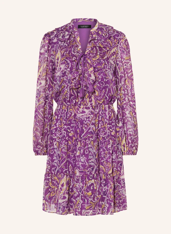 

Платье с воланами Lauren Ralph Lauren, белый