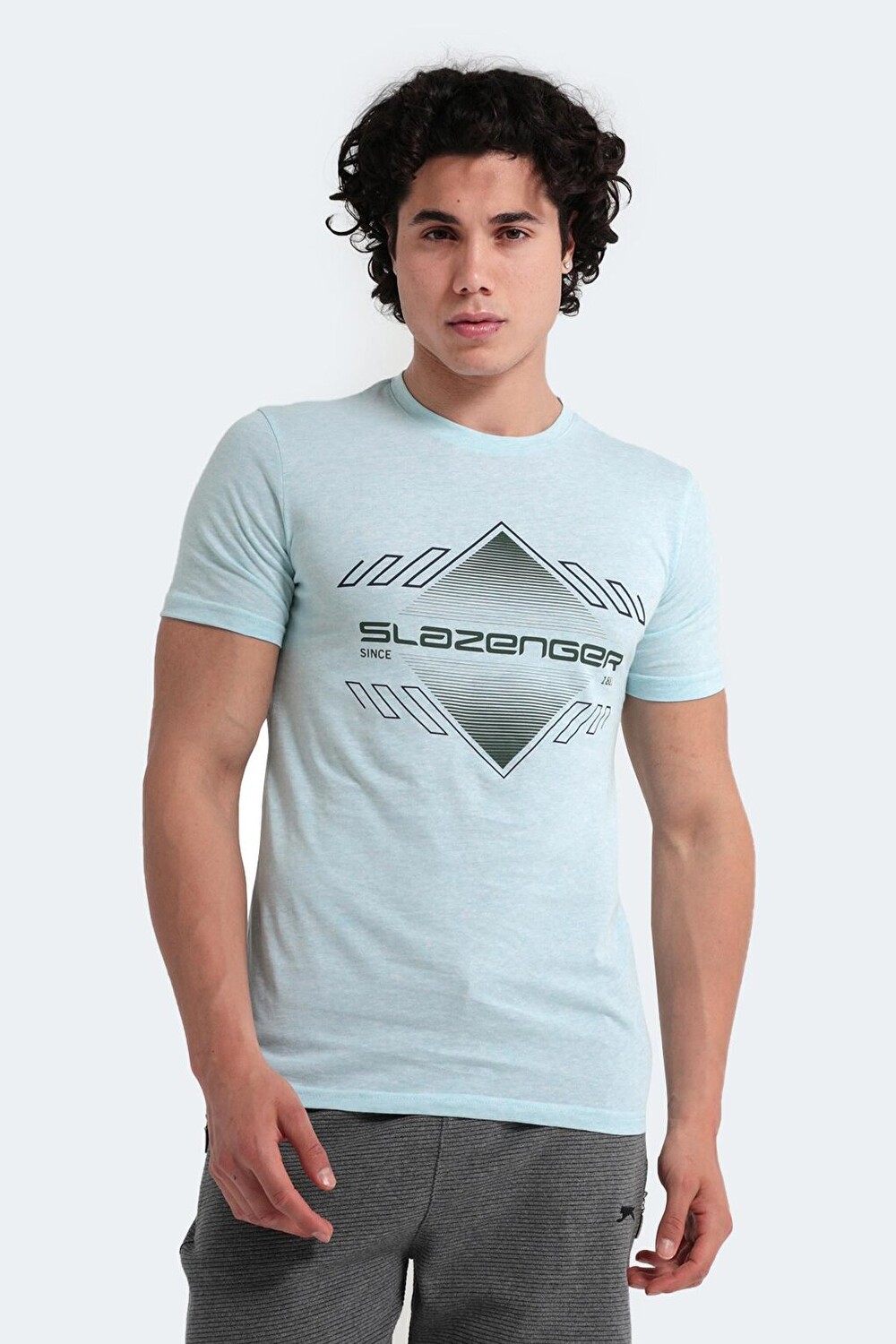 

Мужская футболка MARQUES зеленая SLAZENGER, Зеленый