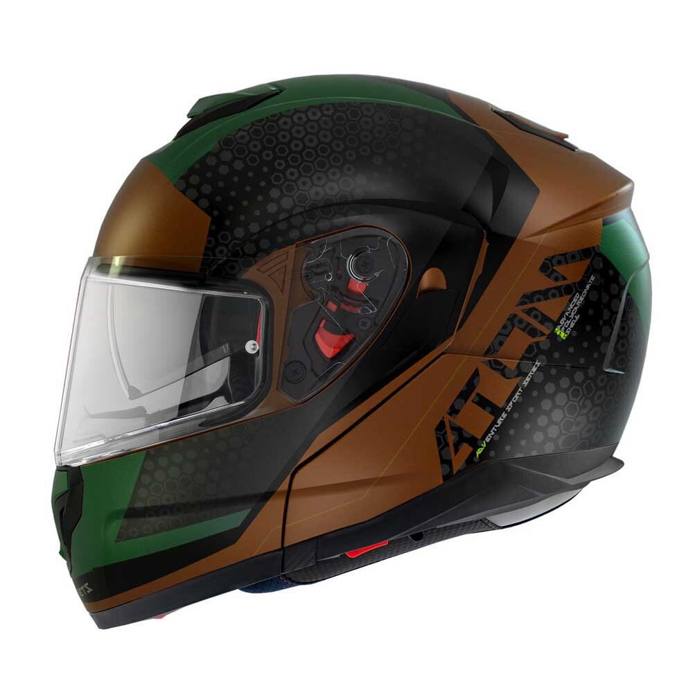 

Модульный шлем MT Helmets Atom SV Adventure B6, зеленый