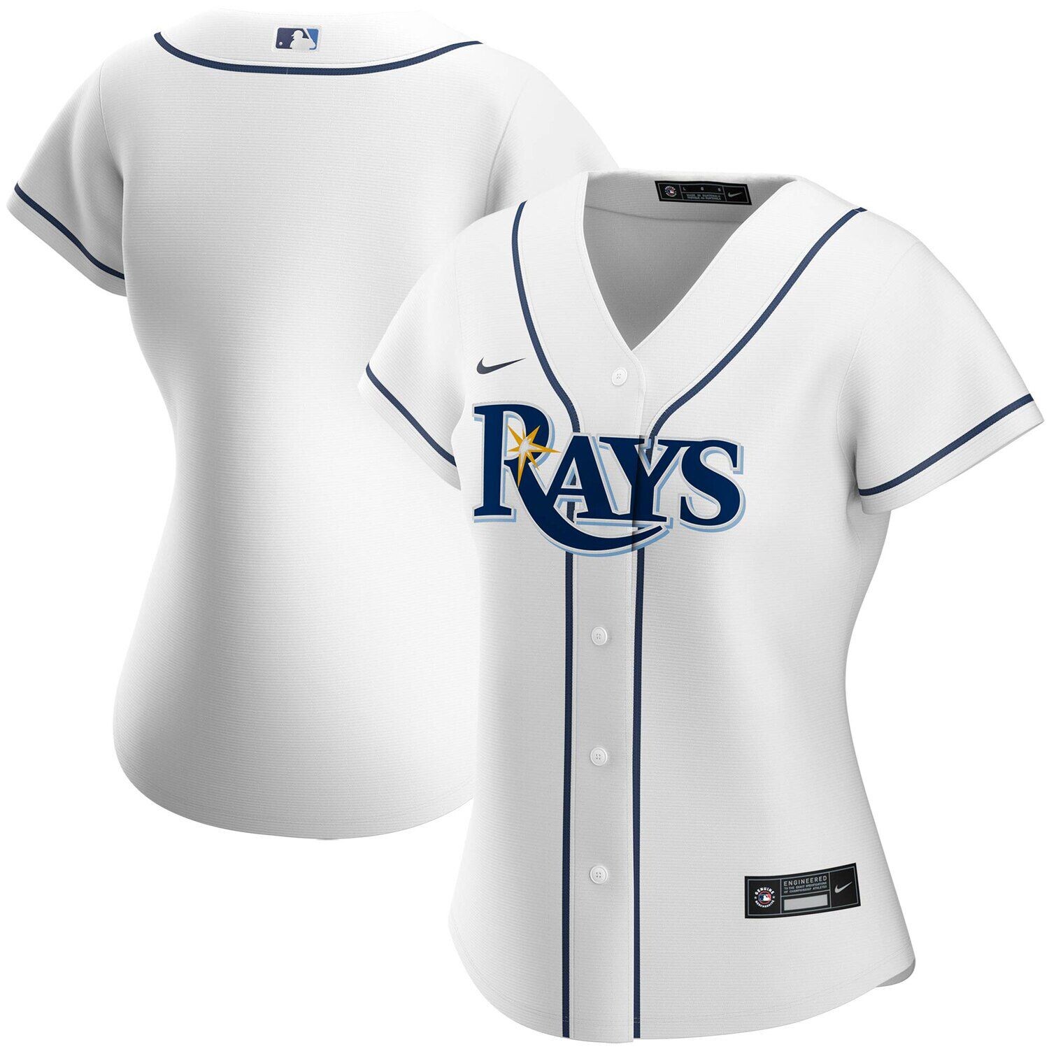 

Женская белая футболка команды Nike Tampa Bay Rays Home Replica Team Nike