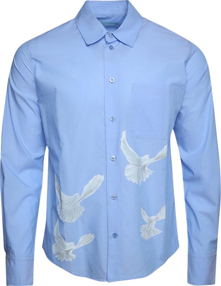 

Рубашка 3.PARADIS Singing Birds Long-Sleeve 'Sky Blue', синий