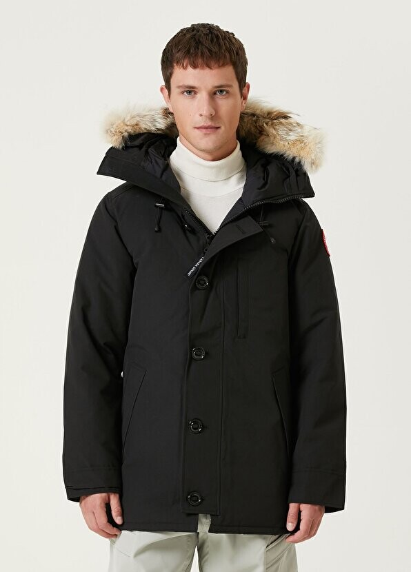 

Черная куртка с капюшоном chateau Canada Goose, Черный