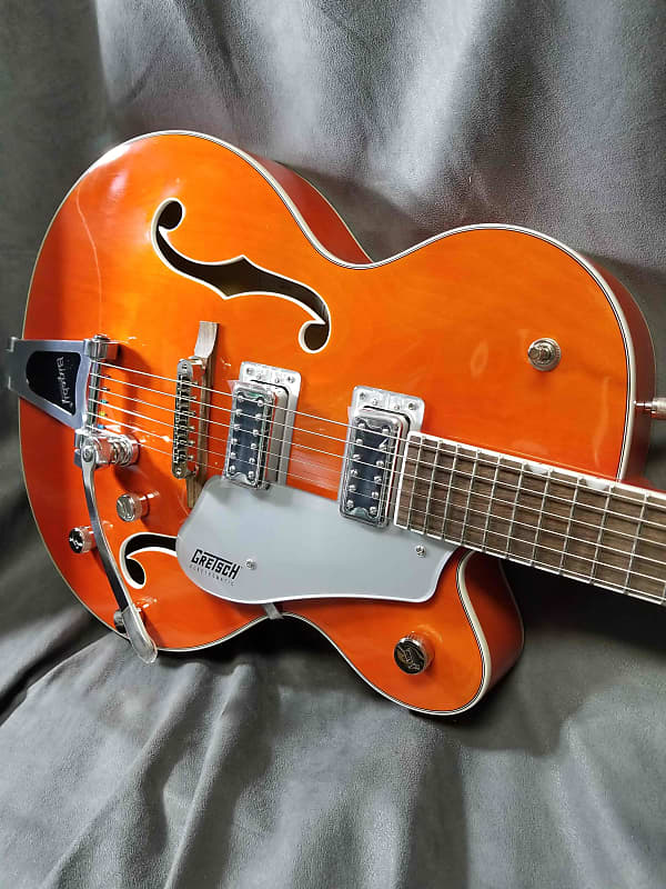 Электрогитара Gretsch G5420T Electromatic Hollow Body Single Cutaway with Bigsby Orange Stain электрогитара gretsch g5420t electromatic hollow body single cut with bigsby orange stain