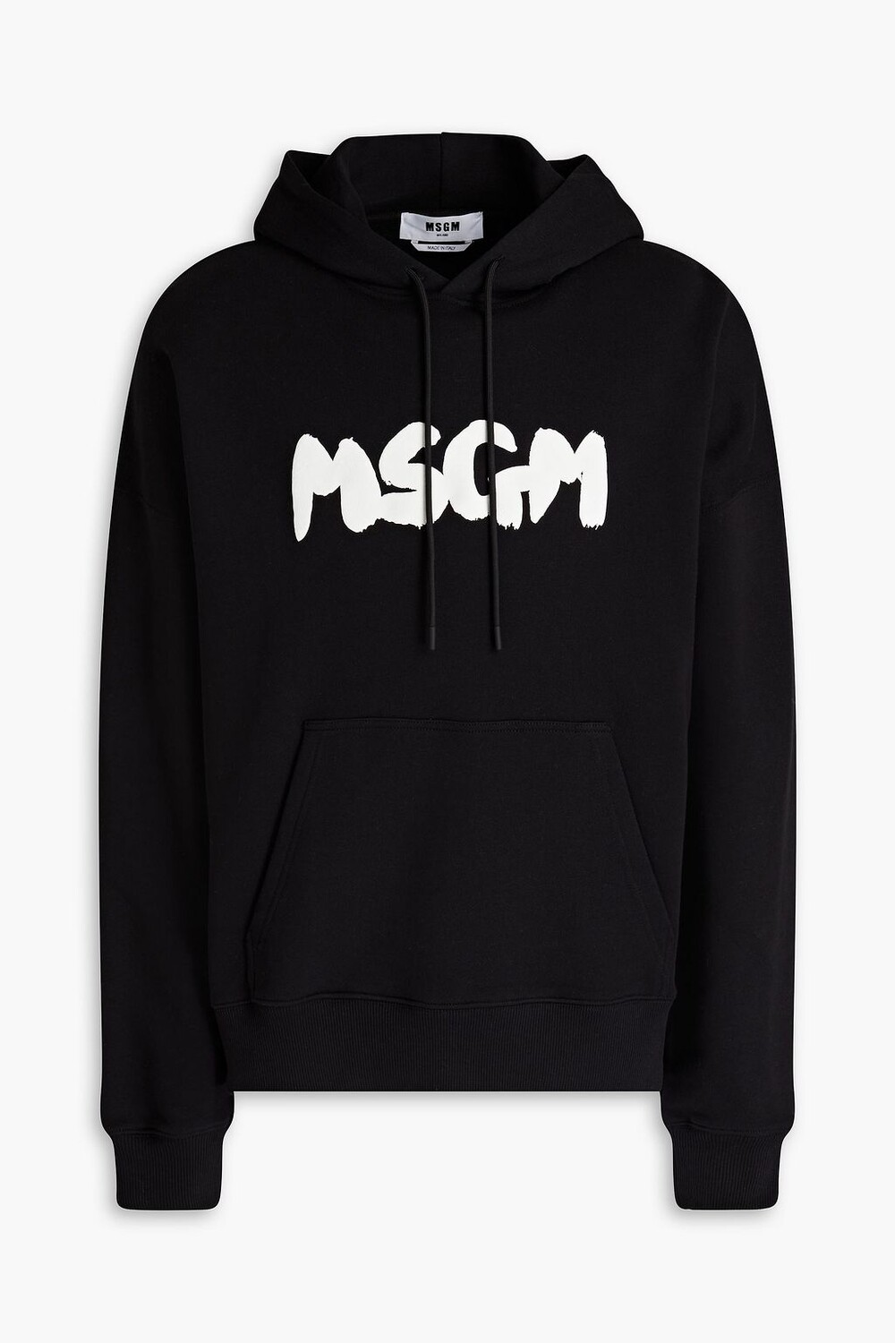 

Толстовка из французской махровой ткани с принтом MSGM, черный