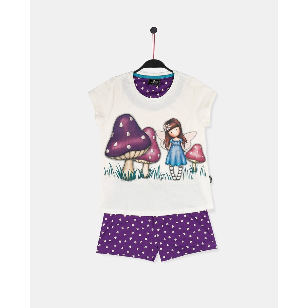 

Пижама с коротким рукавом Santoro London Faerie Folk, фиолетовый
