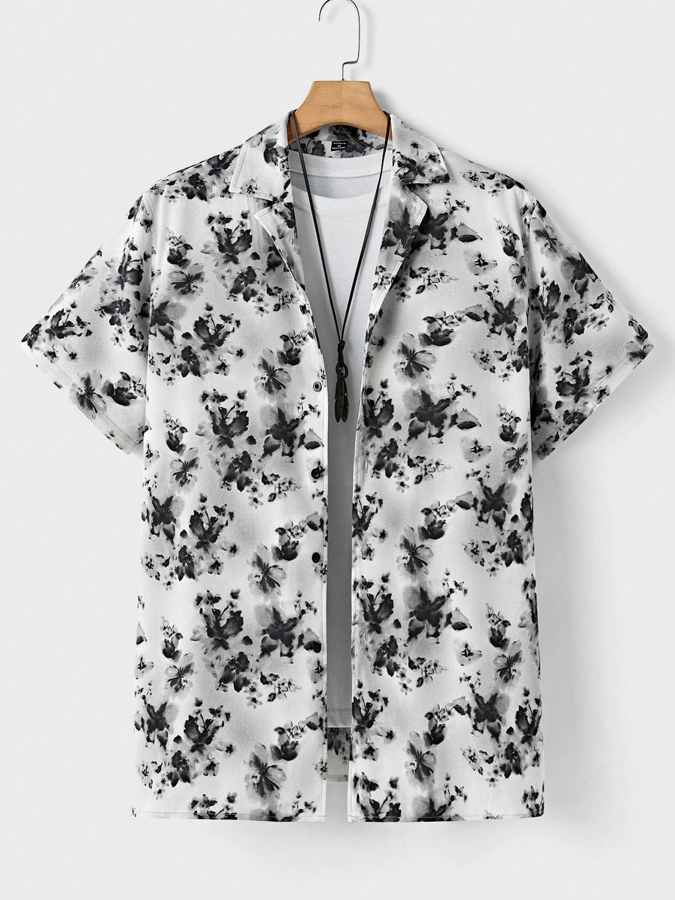 Мужская повседневная тканая рубашка с короткими рукавами Manfinity VCAY, зеленый цена и фото