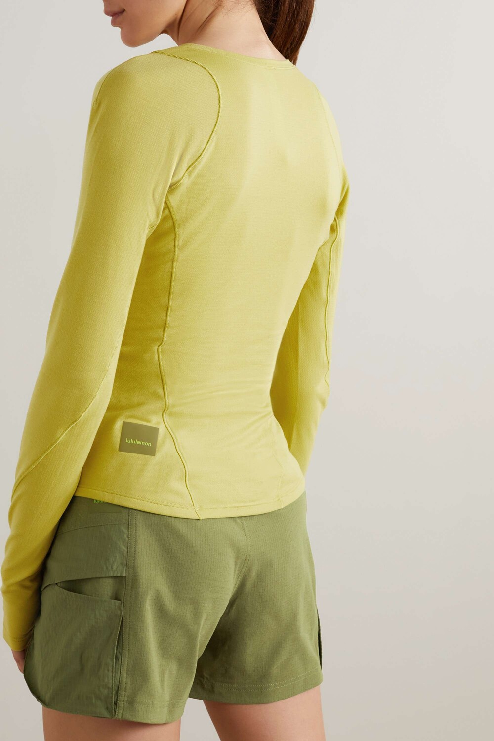 

LULULEMON топ Hike из переработанной сетки, желтый