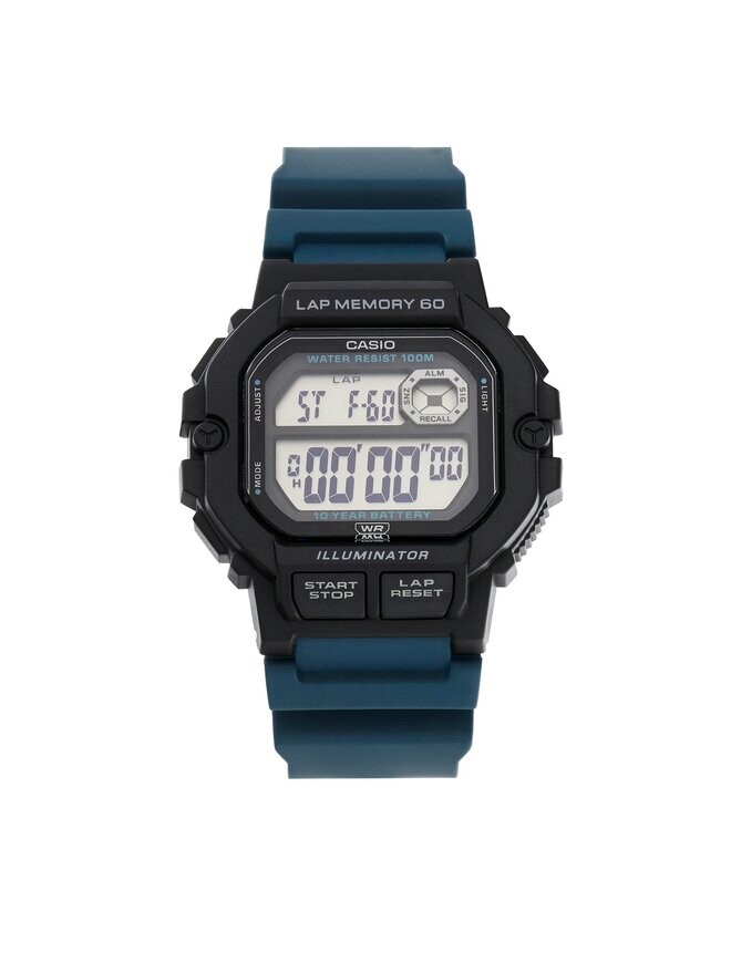 

Часы WS-1400H-3AVEF Casio, зеленый/черный