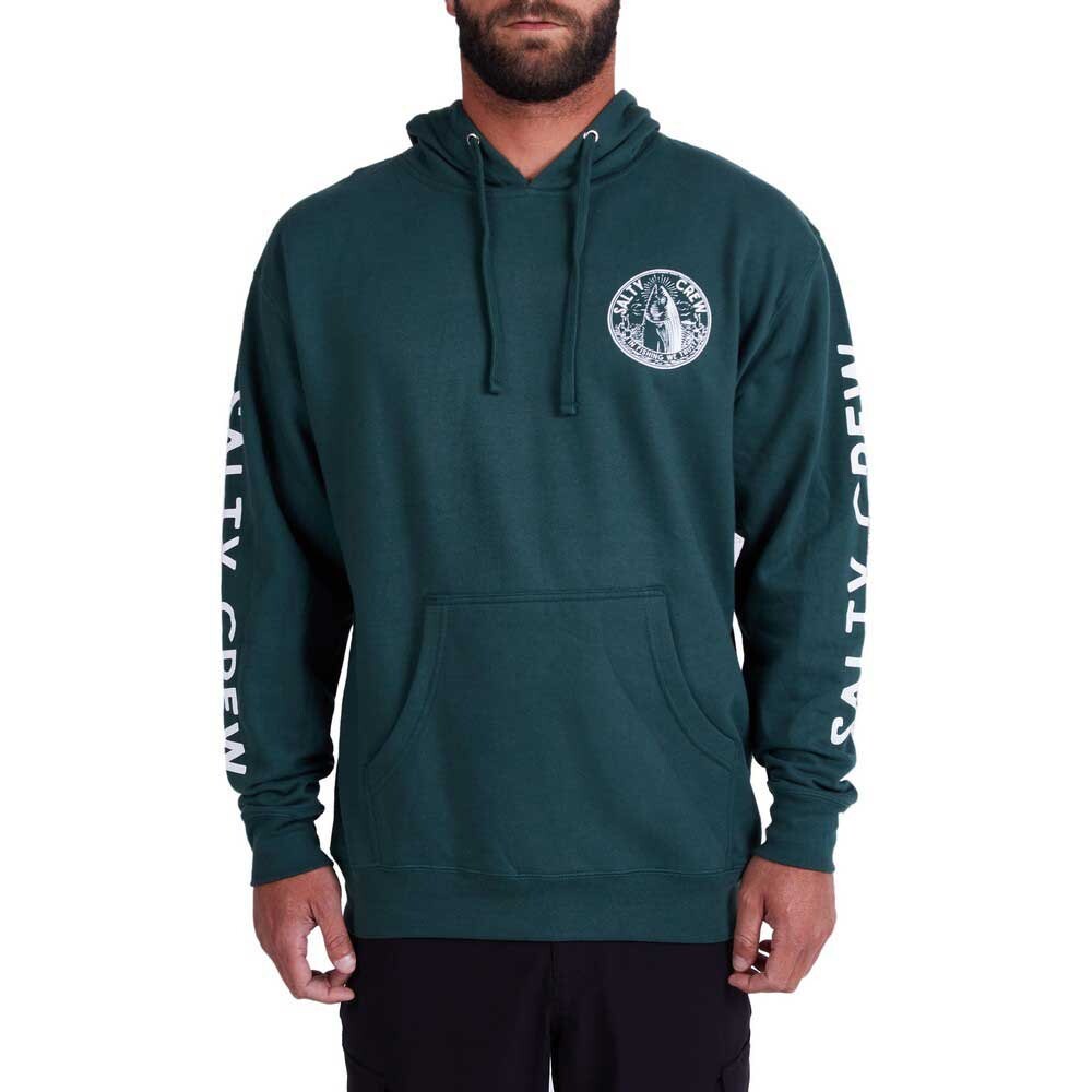 

Худи Salty Crew In Fishing We Trust Fleece, зеленый