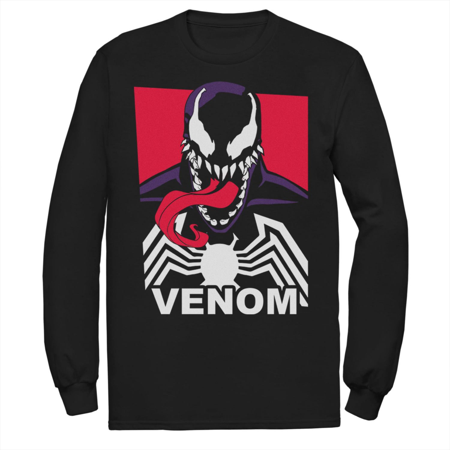 Мужская футболка с логотипом Marvel Venom Tongue Out мужская толстовка с логотипом venom classic marvel