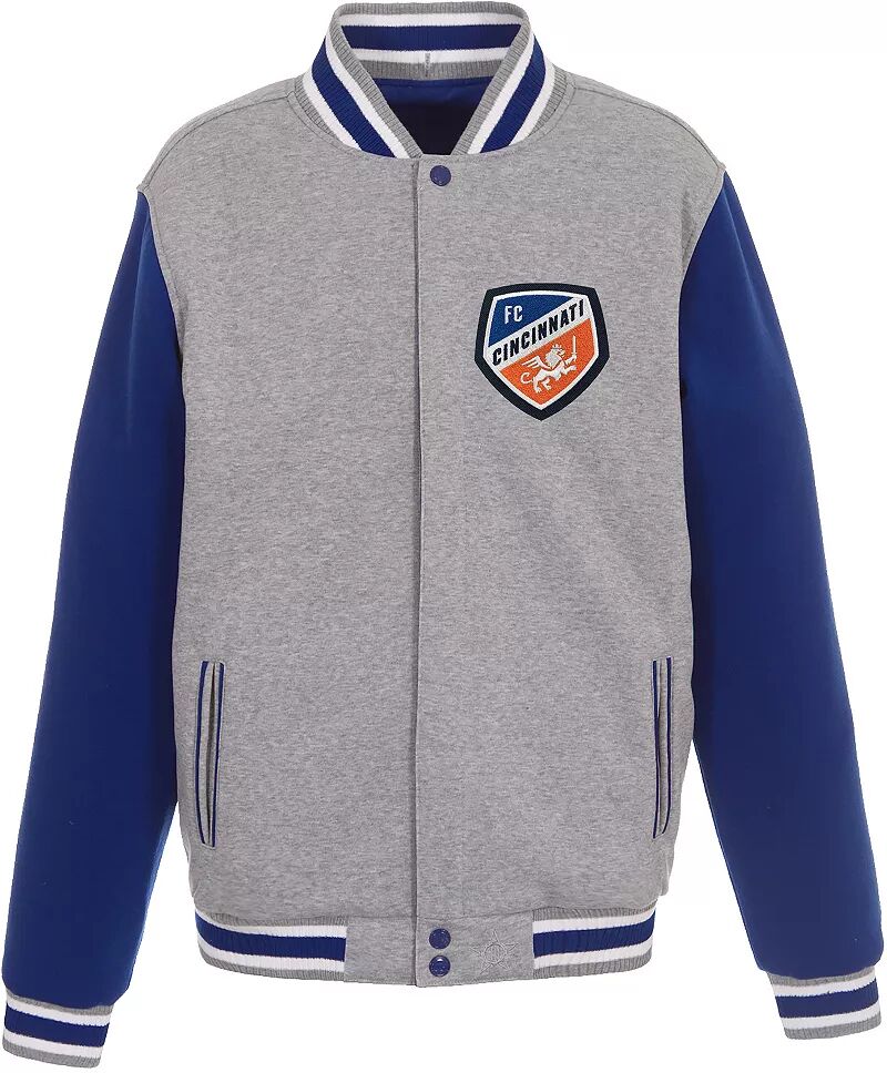цена Синяя двусторонняя флисовая куртка Jh Design FC Cincinnati