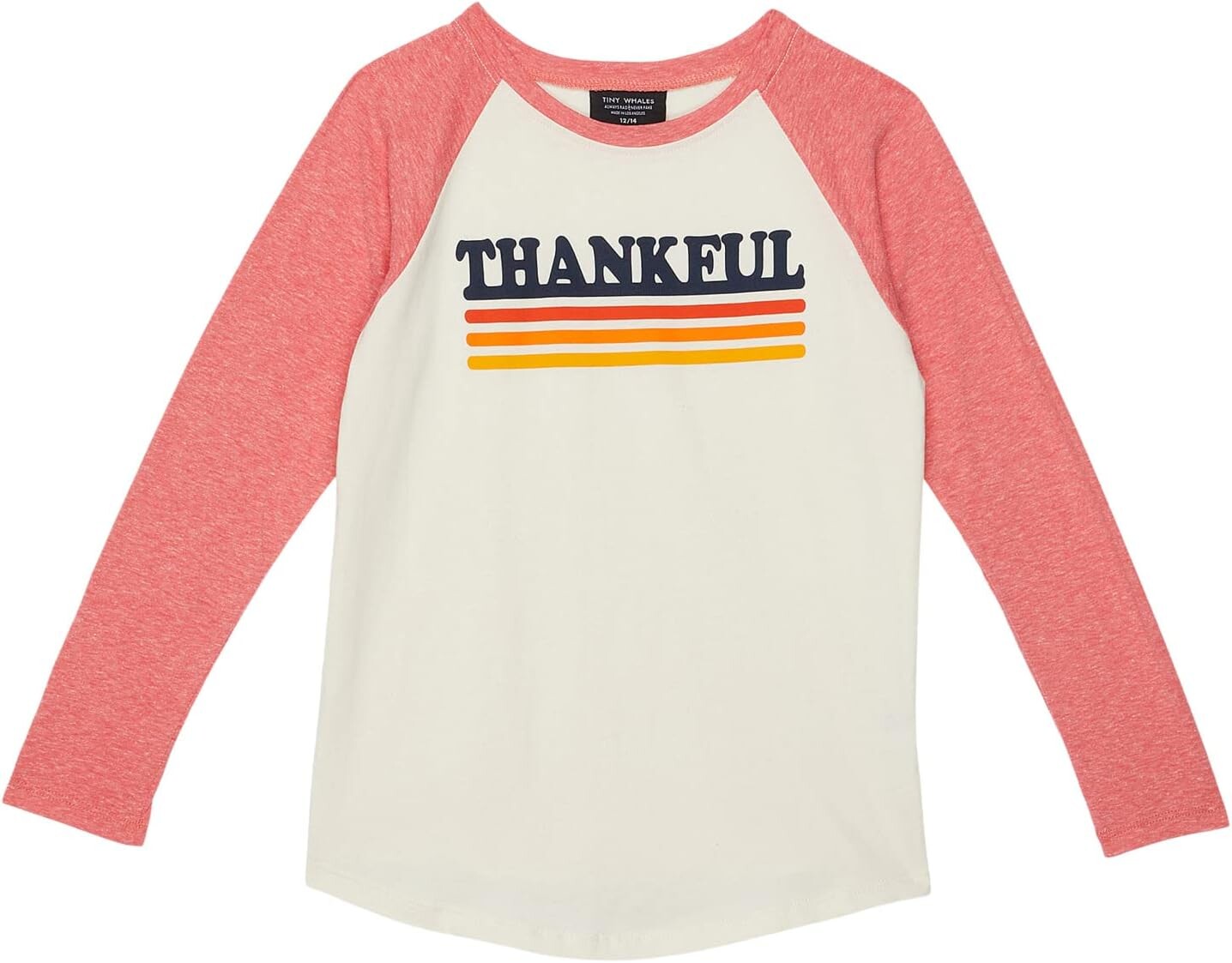 

Футболка Tiny Whales Thankful Raglan, цвет Natural/Red
