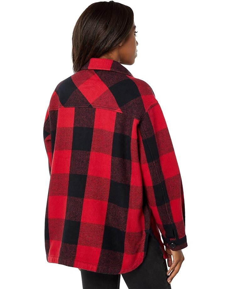 

Куртка Lucky Brand Oversized Shirt Jacket, цвет Red Multi