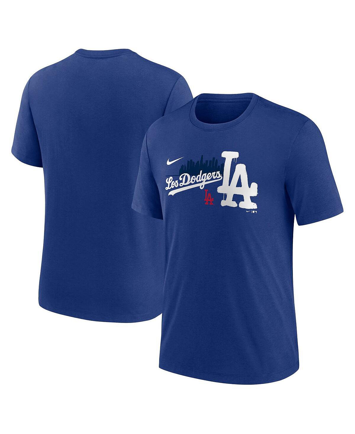 Мужская футболка Royal Los Angeles Dodgers City Connect Tri-Blend Nike