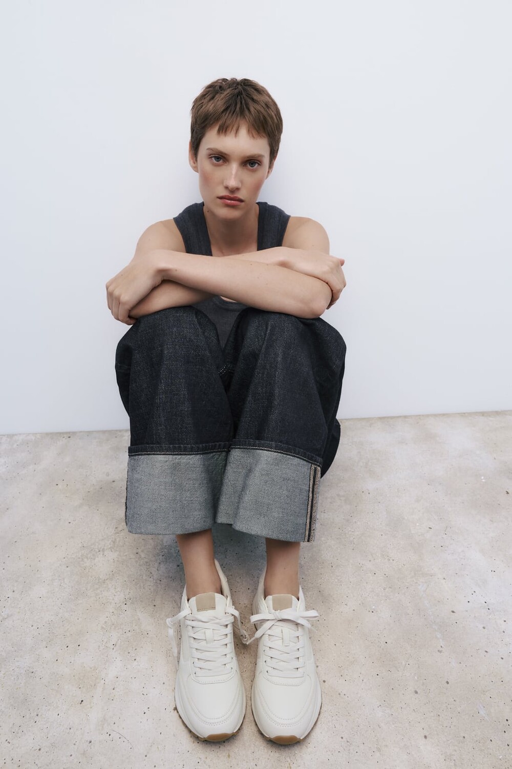 

Кроссовки для бега ZARA, экру