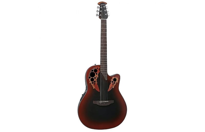 Акустическая гитара Ovation CE44-RRB Celebrity Mid-Depth Lyrachord Body 6-String Acoustic-Electric Guitar w/Gig Bag