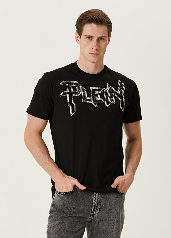 

Футболка с вышитым логотипом black stone Philipp Plein