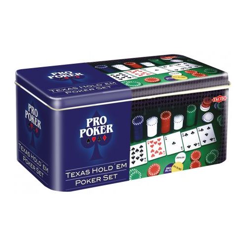 Настольная игра Pro Poker Texas Hold’Em Set In Tin Tactic Games