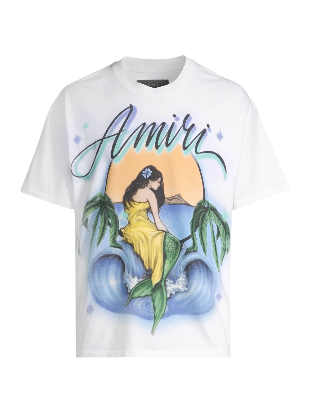 

Футболка Amiri Oversized Mermaid T-shirt, белый