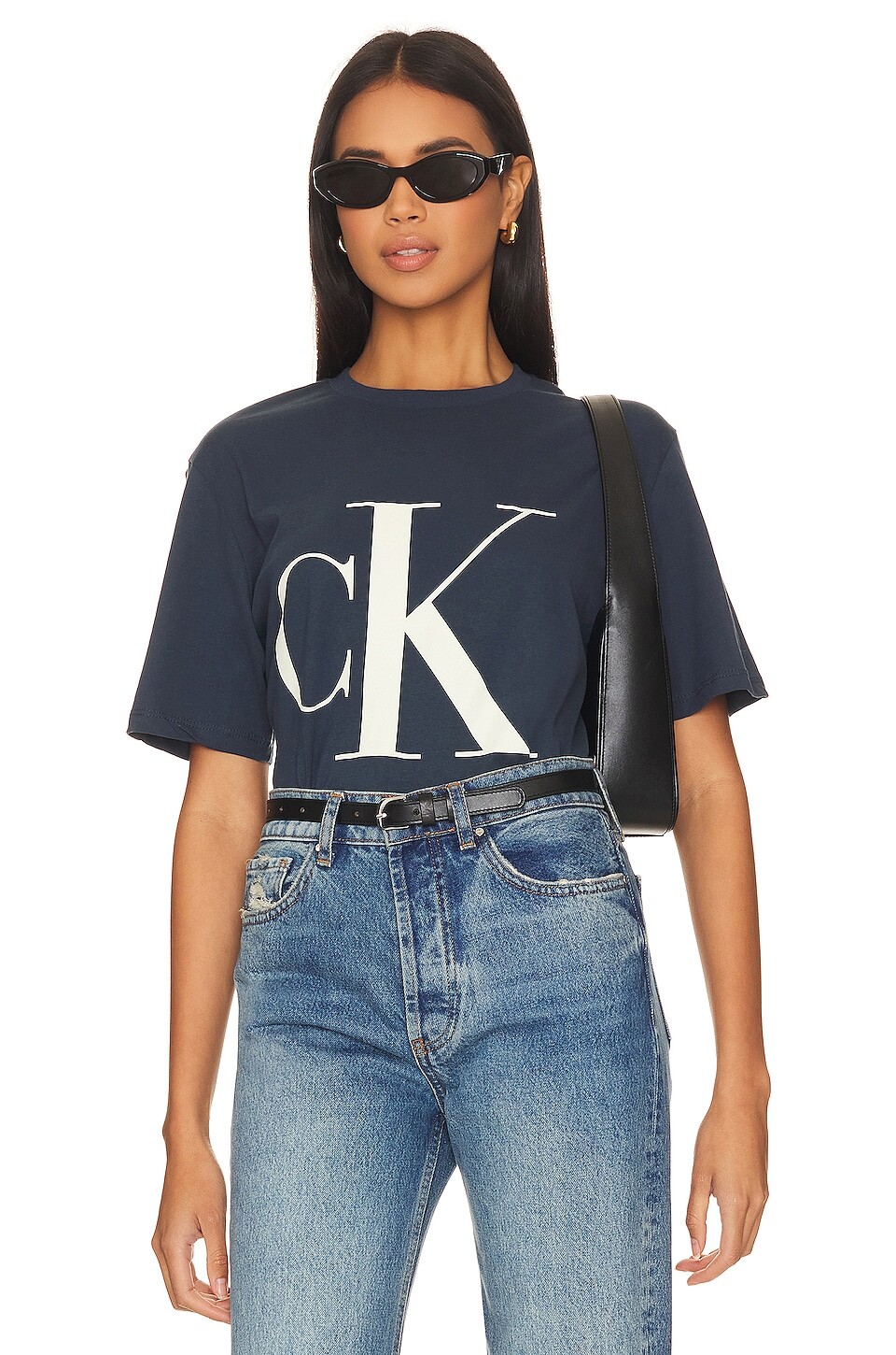 

Футболка Calvin Klein Monogram Logo, цвет Ink